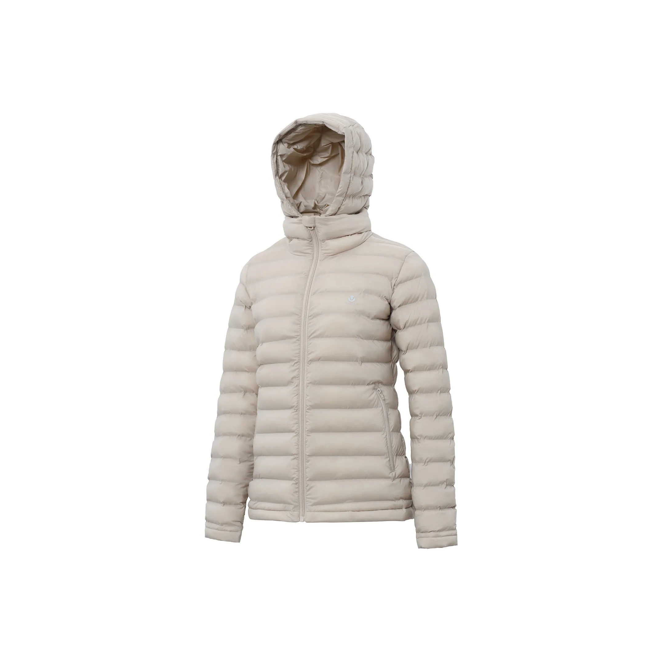 VIVI CYCLE Хлопковый пуховик женский светло-коричневый