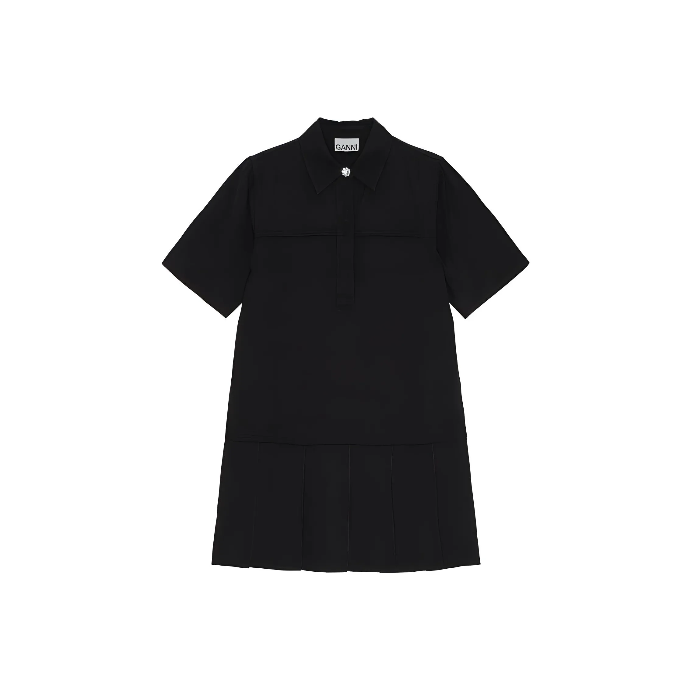 GANNI Twill Mini Dress