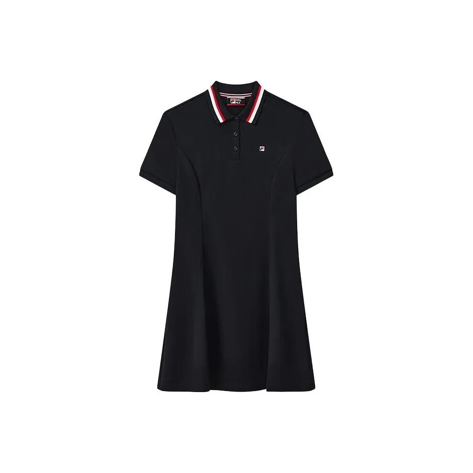 FILA Modern Heritage Короткий рукав Платье Женское Легенда Синий