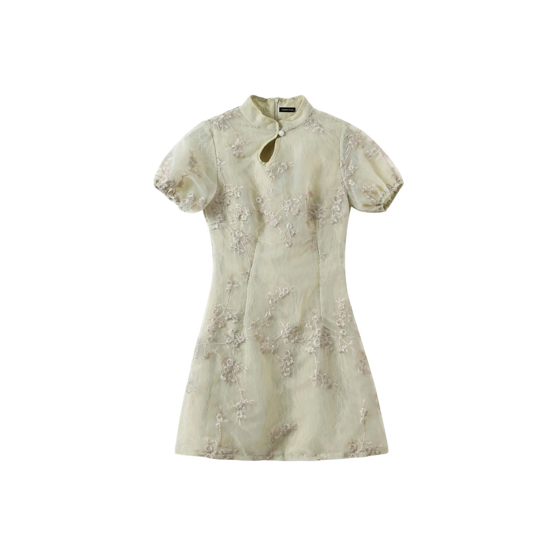 EIDOLON GRAIN Короткий рукав Платье Женское Светло-зеленый