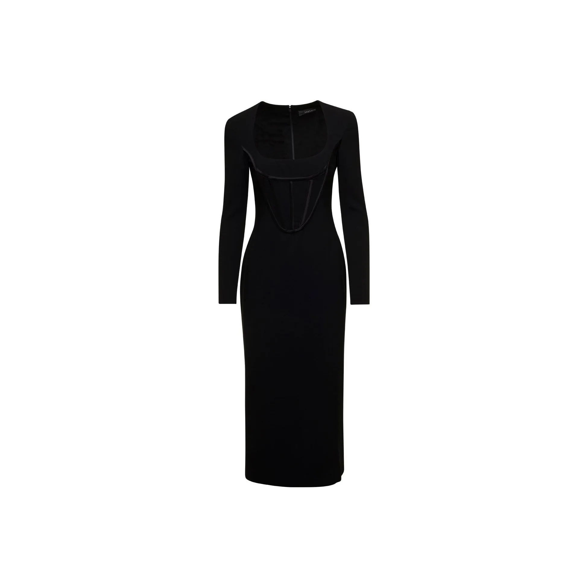 VERSACE Long Sleeved Midi Dress