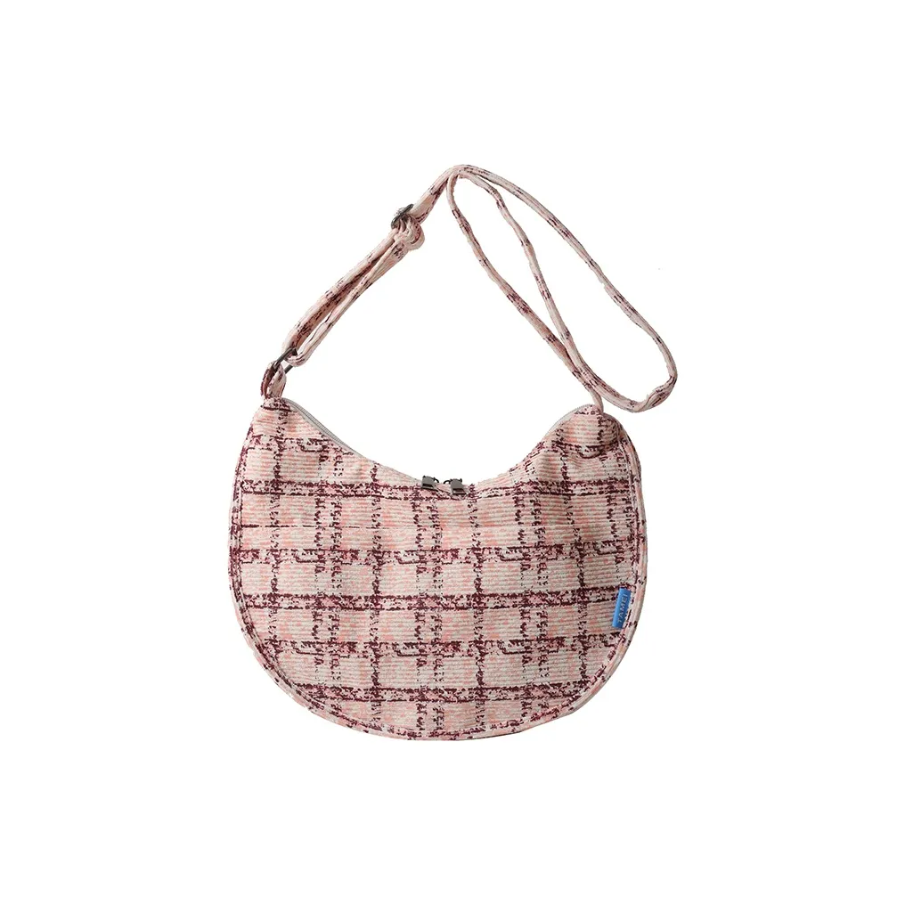 BAODIDAISHU Corduroy Shoulder Bag, Crossbody Bag Women
s Pink/Orange/Green