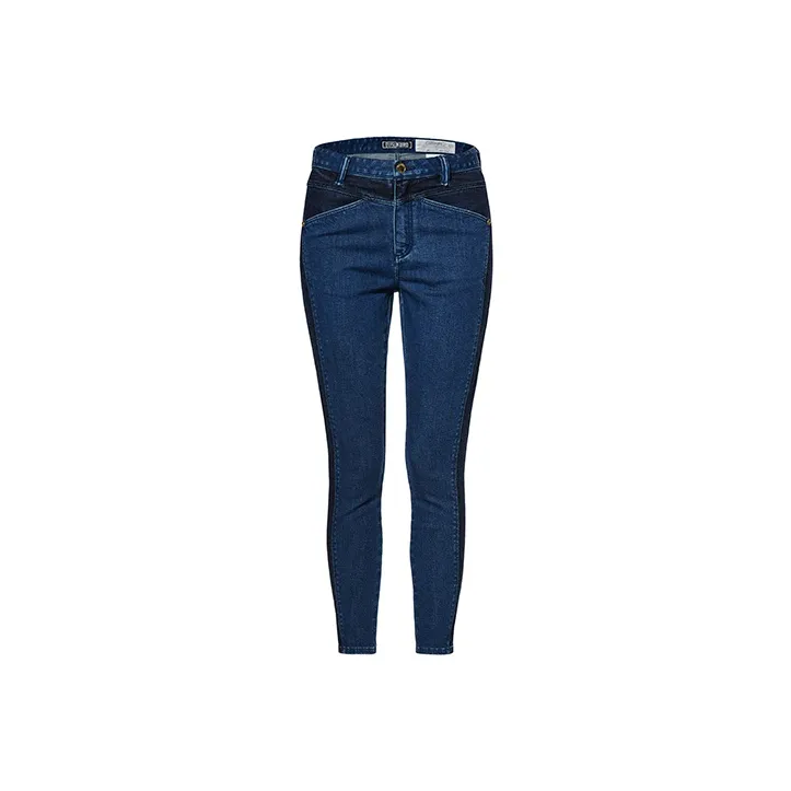 EVISU Узкие брюки джинсы женские синие