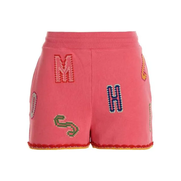 MOSCHINO Розовые Женские Повседневные Шорты