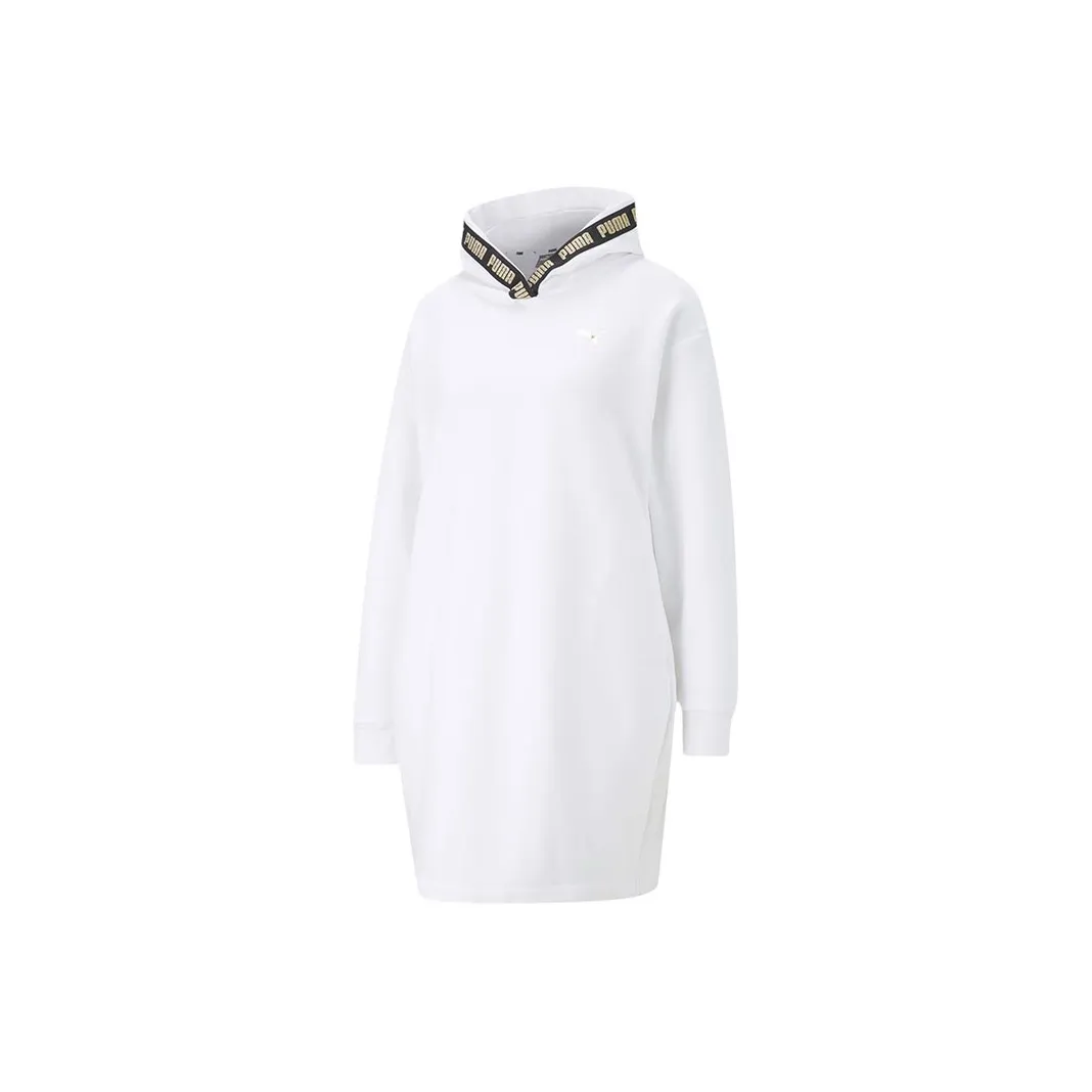 PUMA Long Sleeved Dresses Women's White