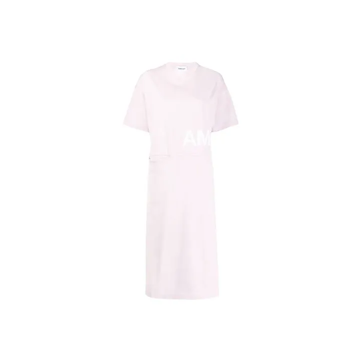 AMBUSH Розовые Женские Платья с Коротким Рукавом