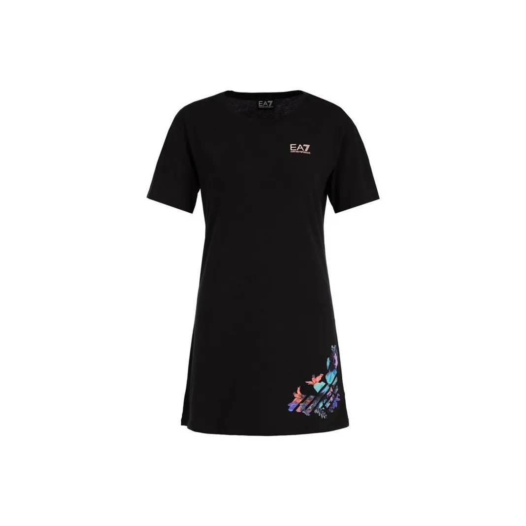 EMPORIO ARMANI Short Sleeved Dresses Women's Black