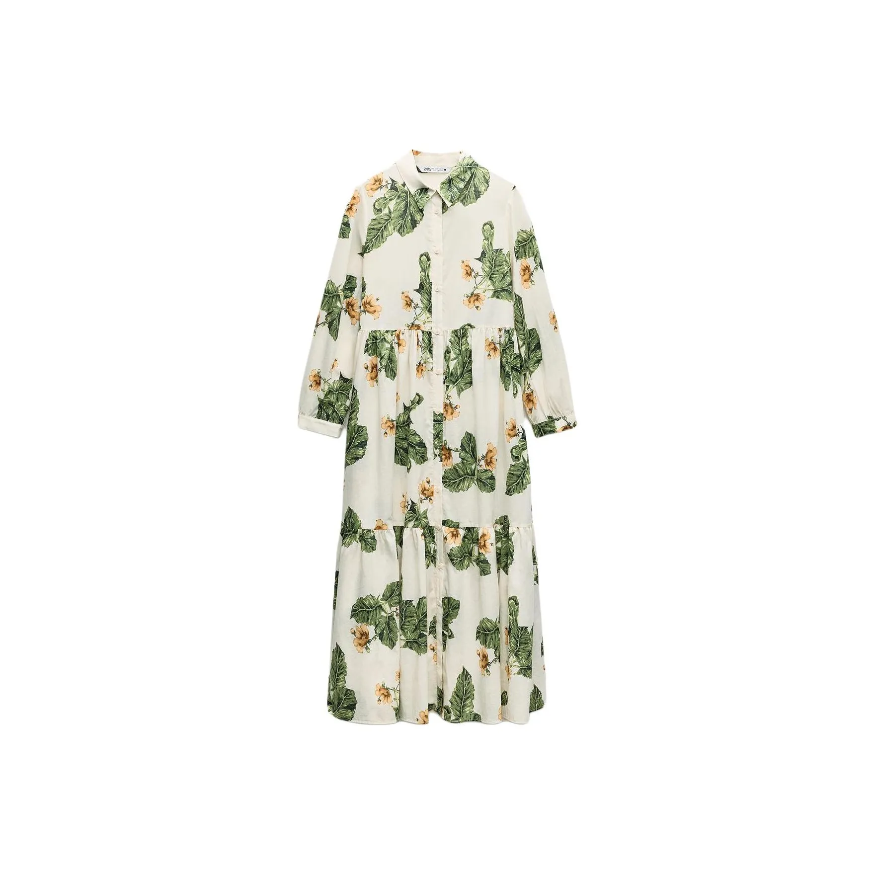 ZARA Long Sleeved Dress Women's White