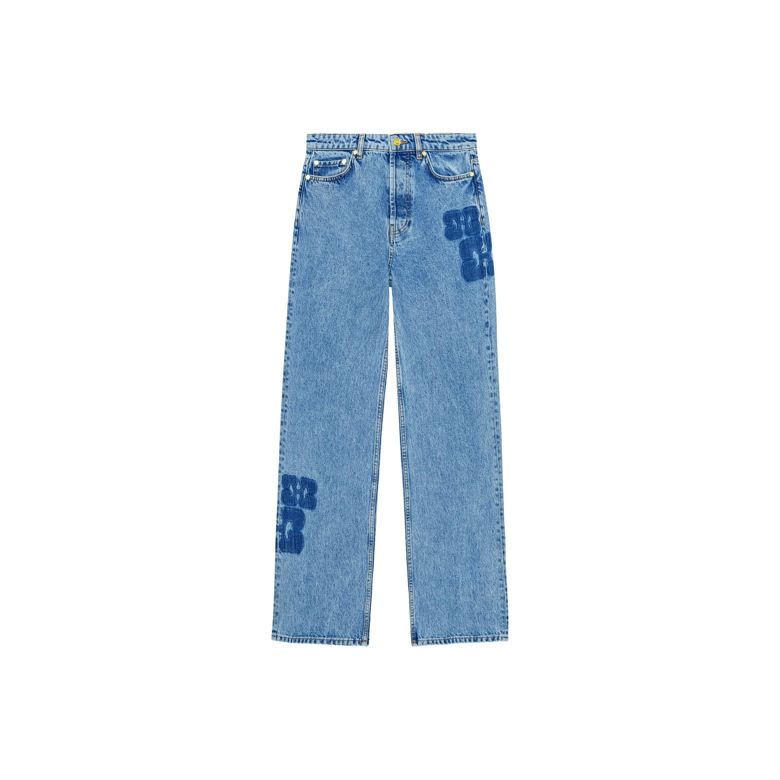 GANNI Синие Женские Джинсы