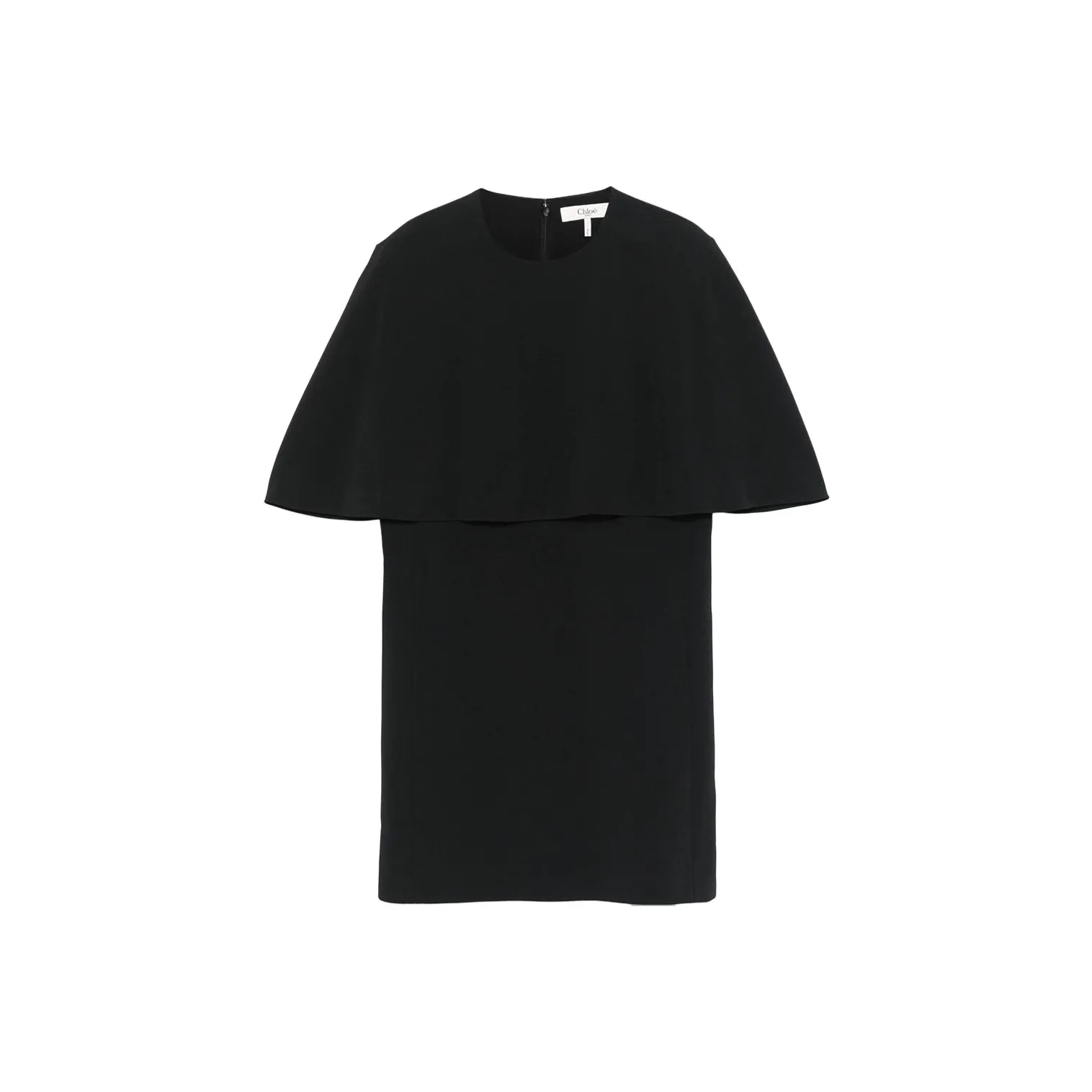 Chloé Crepe Cape Mini Dress