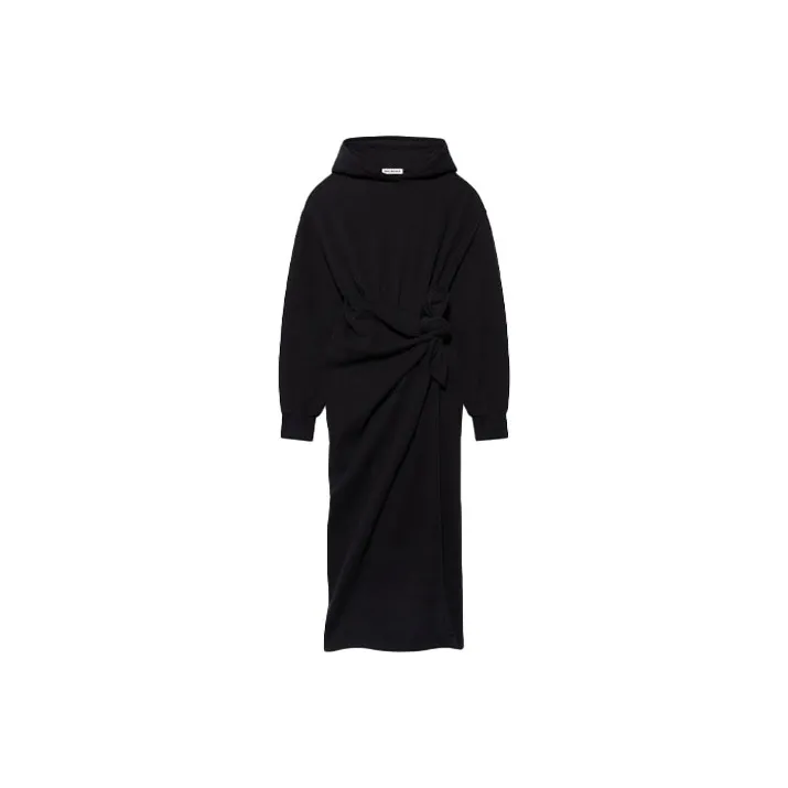 Balenciaga Easywrap Hooded Dress 'Black'