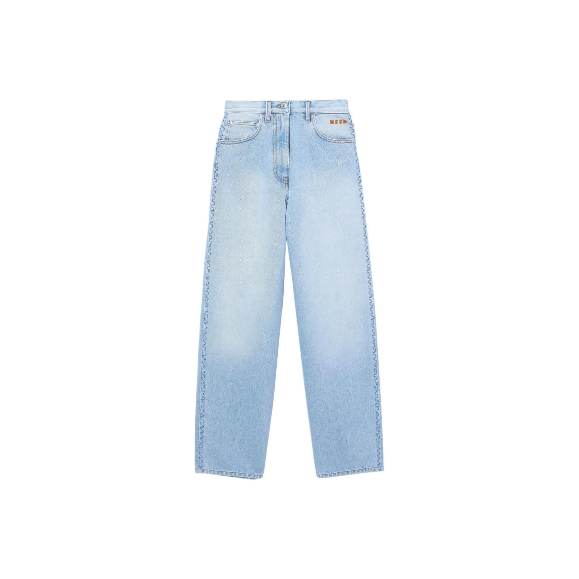 MSGM Светло-синие Женские Джинсы