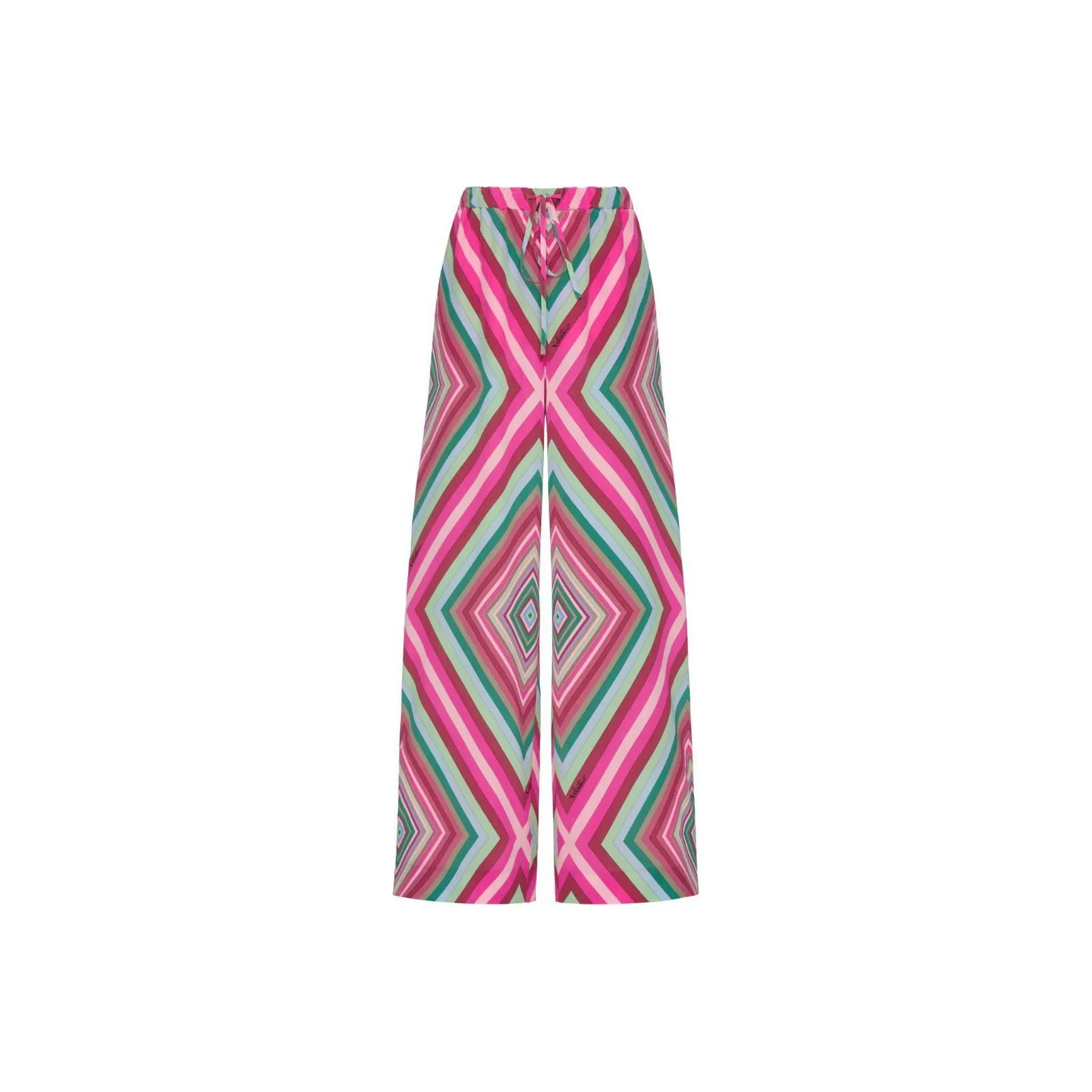 Valentino Geometric Printed Wide Leg Palazzo Pants