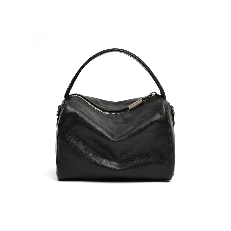 COCOEVA Сумка из коровьей кожи Женская Черная Кофейная