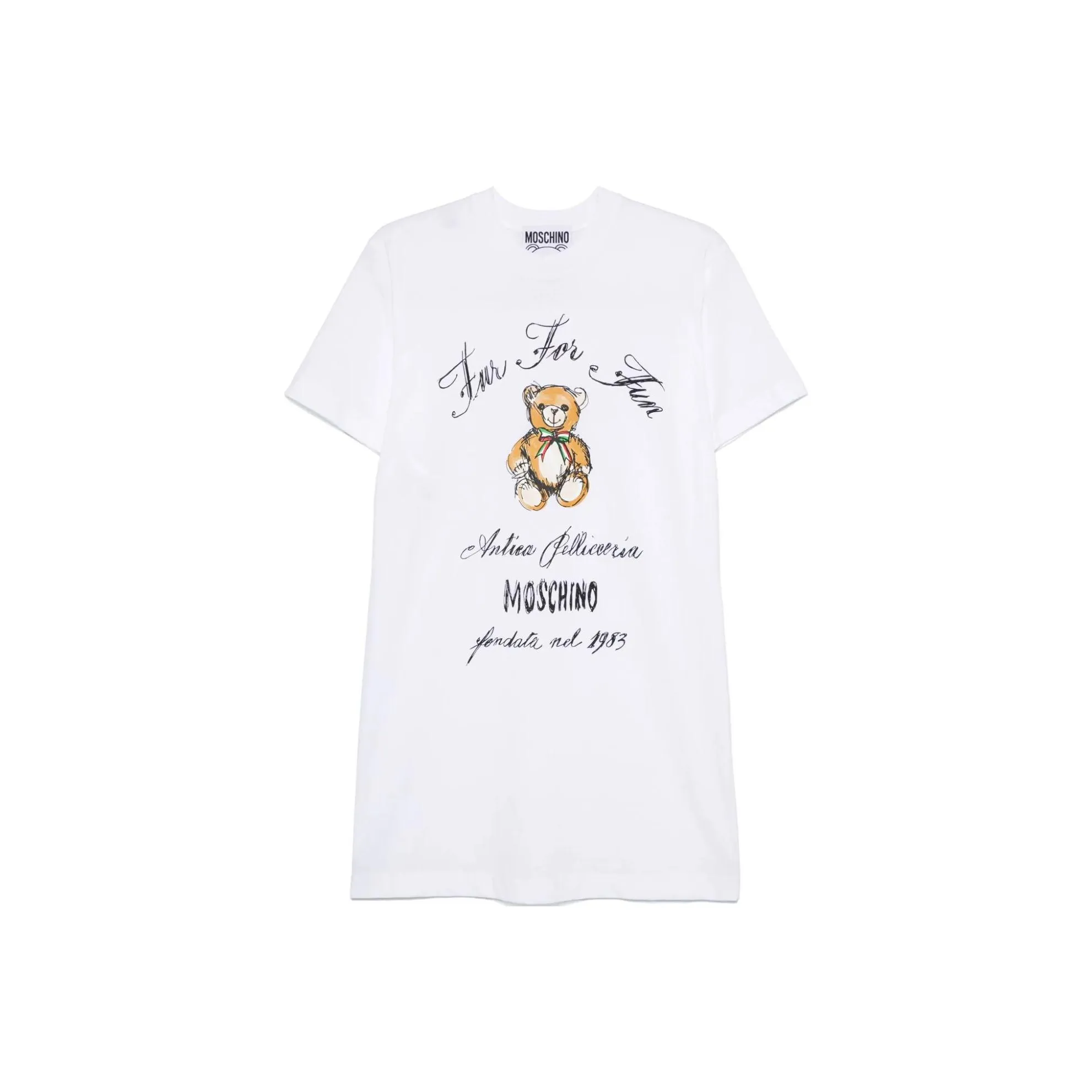 MOSCHINO Teddy Bear print Mini Dress