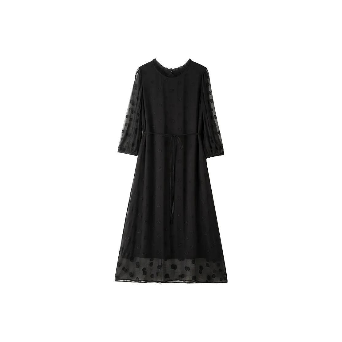 To The West Long Sleeved Dress Women's Black
