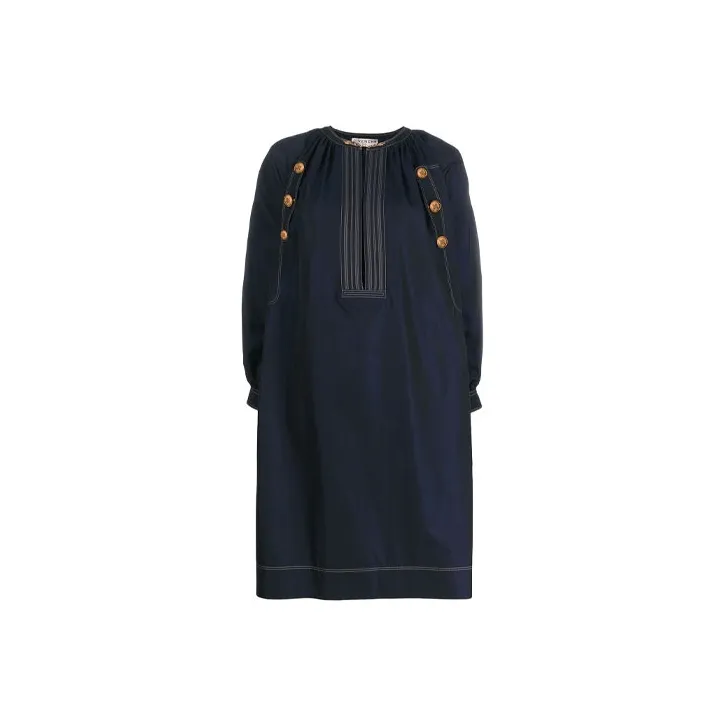 Givenchy Button Detailed Midi Dress