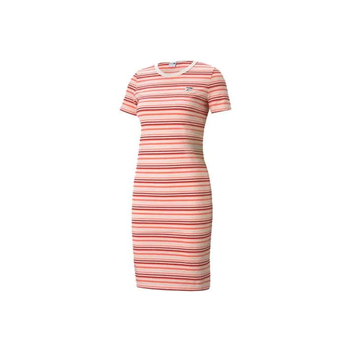 PUMA Short Sleeved Dress Women's Light Pink