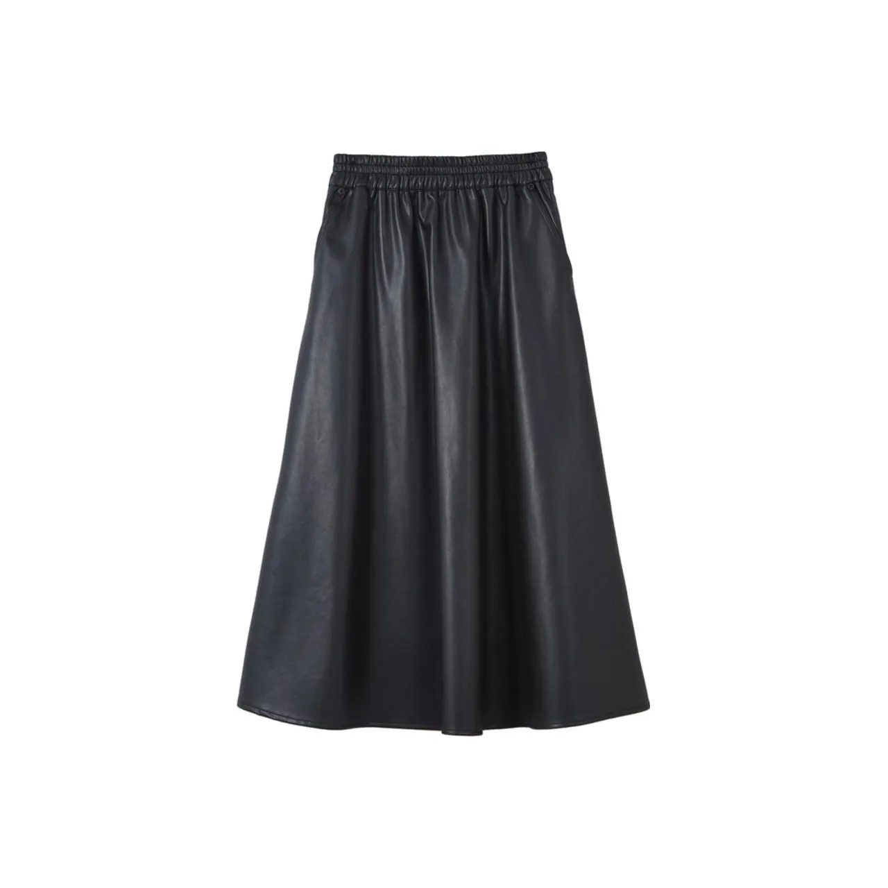 【dme】 Leather Long Skirts Women's Black