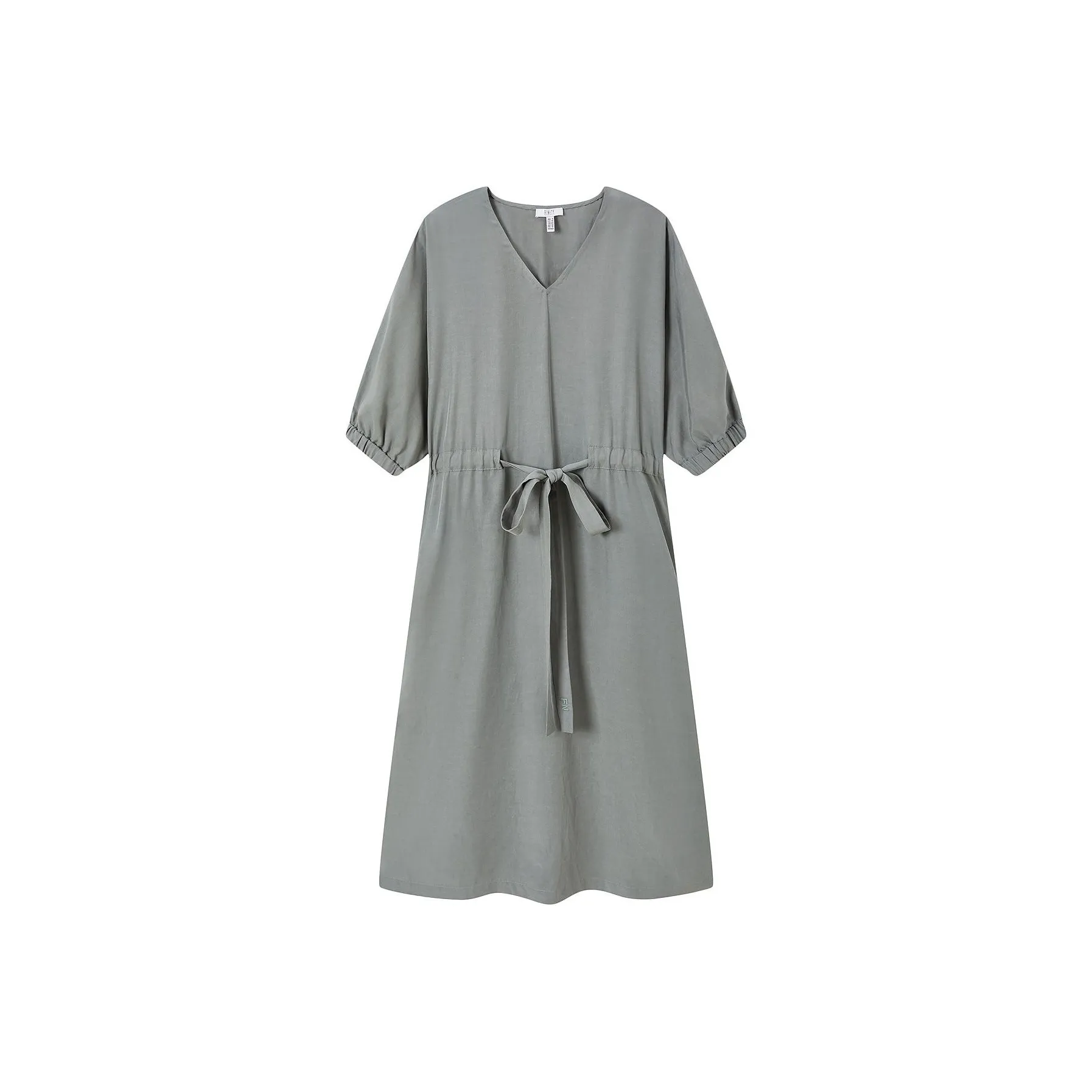 FINITY Короткий рукав Платье Женское Серый Зеленый