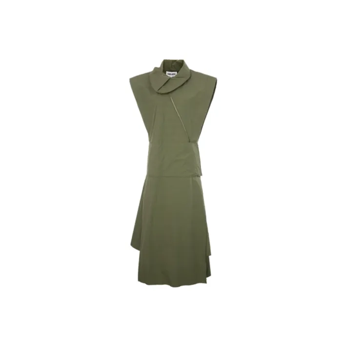 KENZO SS21 Sleeveless Dress Women's Green