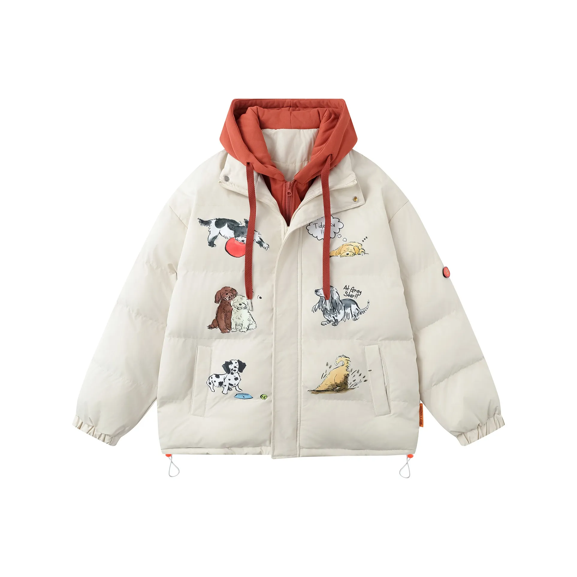 LWLG Пуховая куртка Женская Абрикос