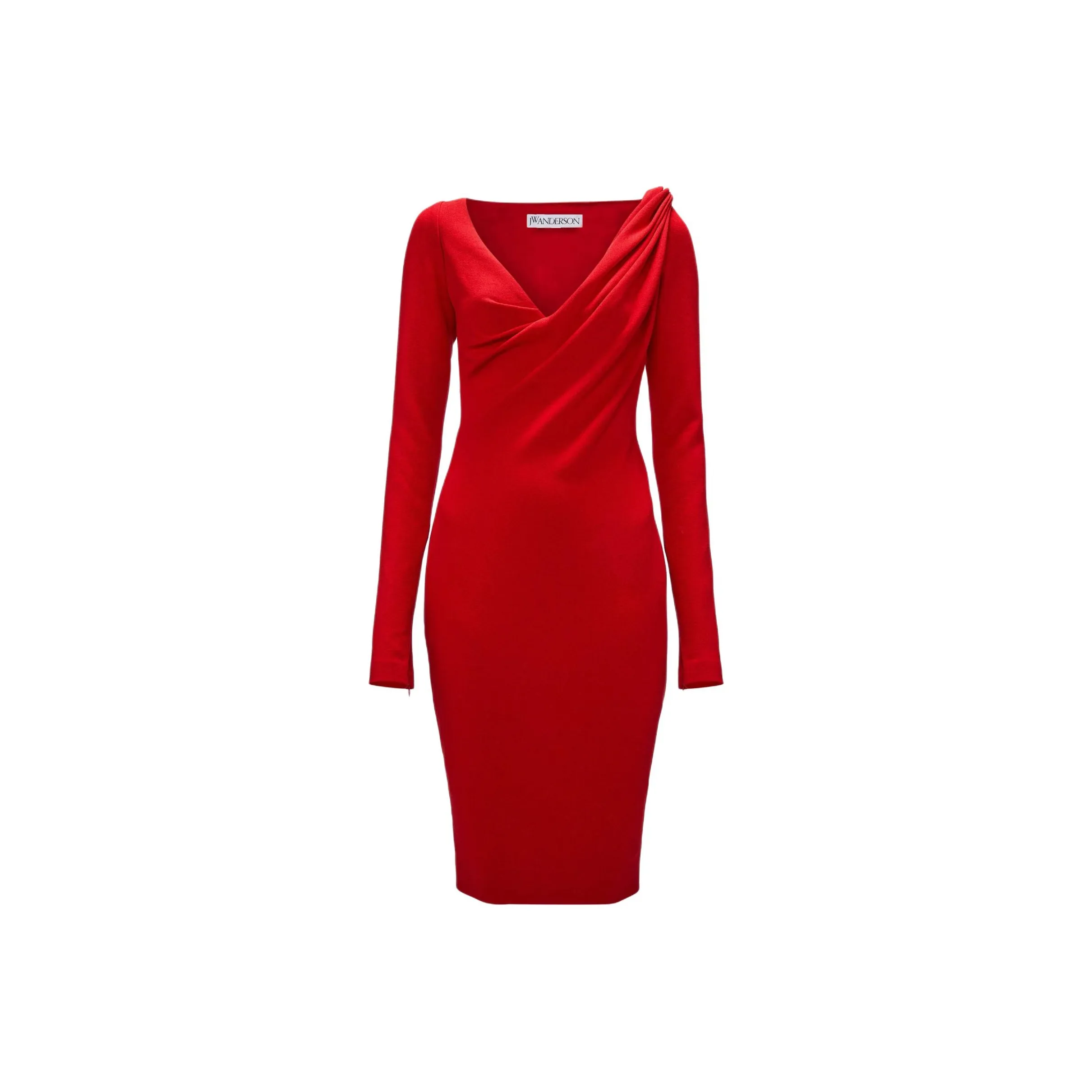JW Anderson V neck Midi Dress