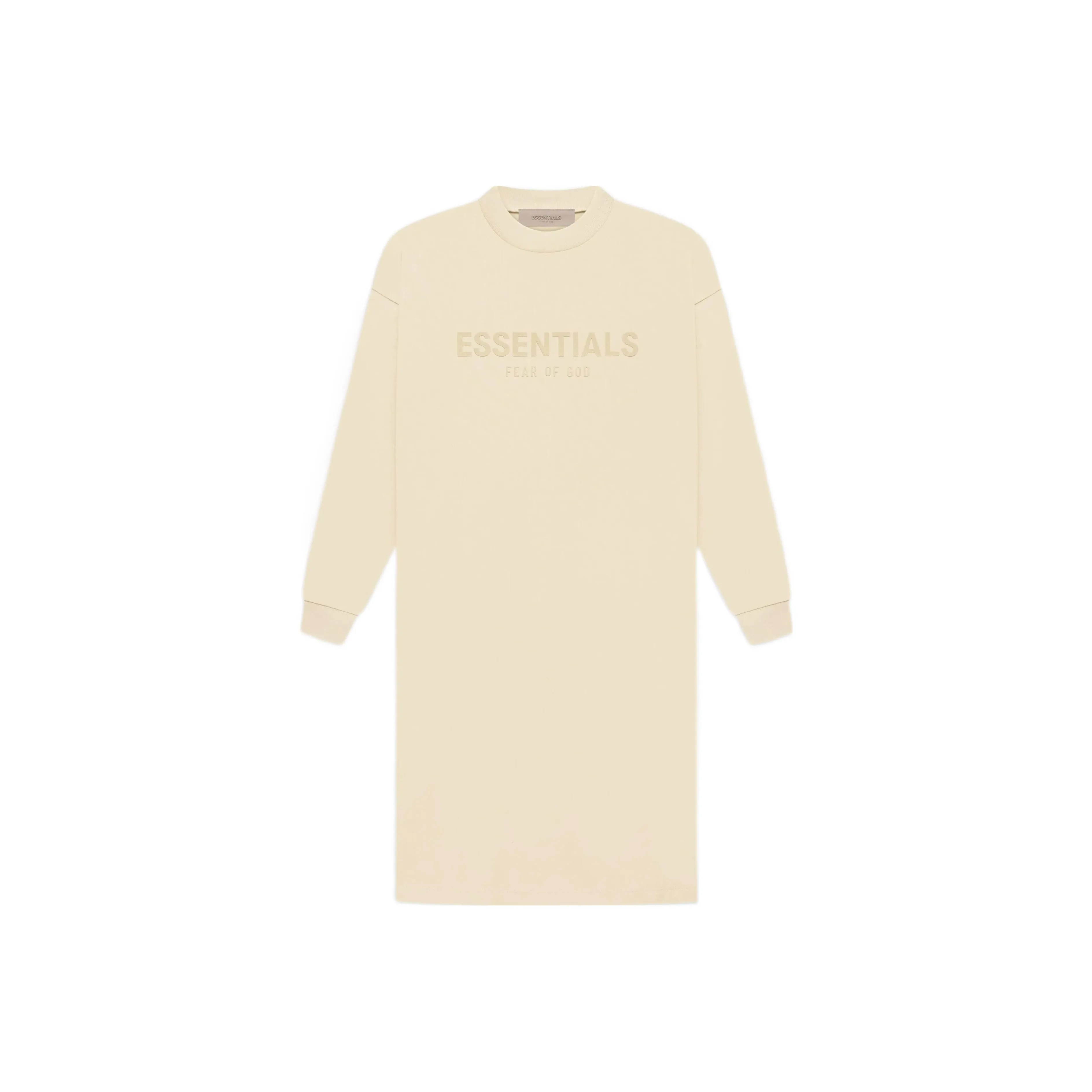 Fear Of God Essentials Women's L/S T shirt Dress Egg Shell