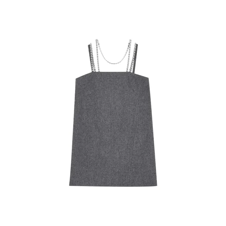 WE11DONE Sleeveless Dress Women's Gray