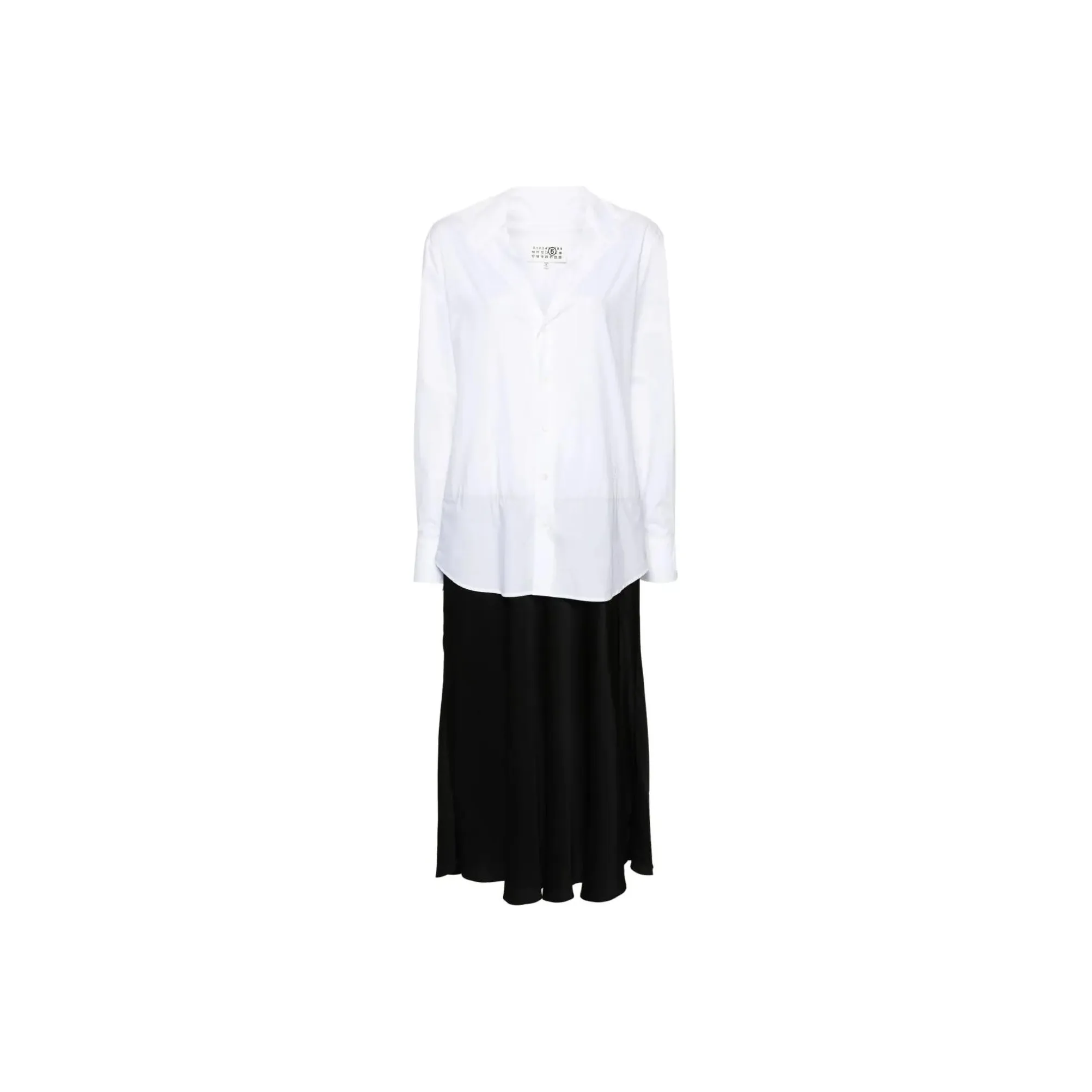 MM6 Maison Margiela Numbers motif Cotton Maxi Dress