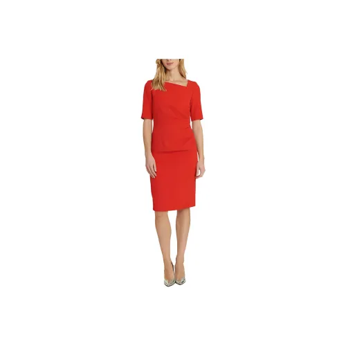 Paule Ka Red Женские Короткие Платья с Рукавами