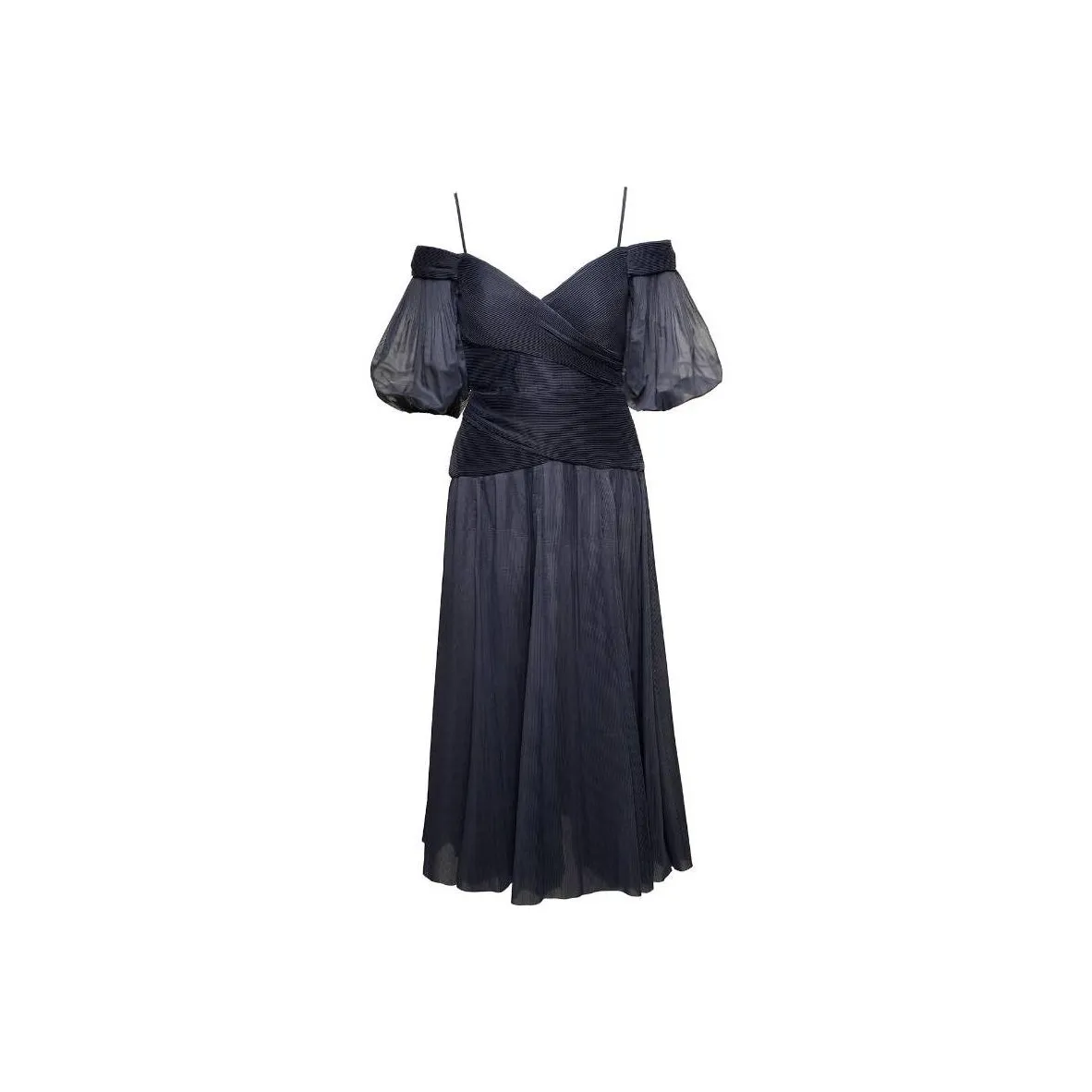 Zimmermann Pleated Wrap Midi Dress