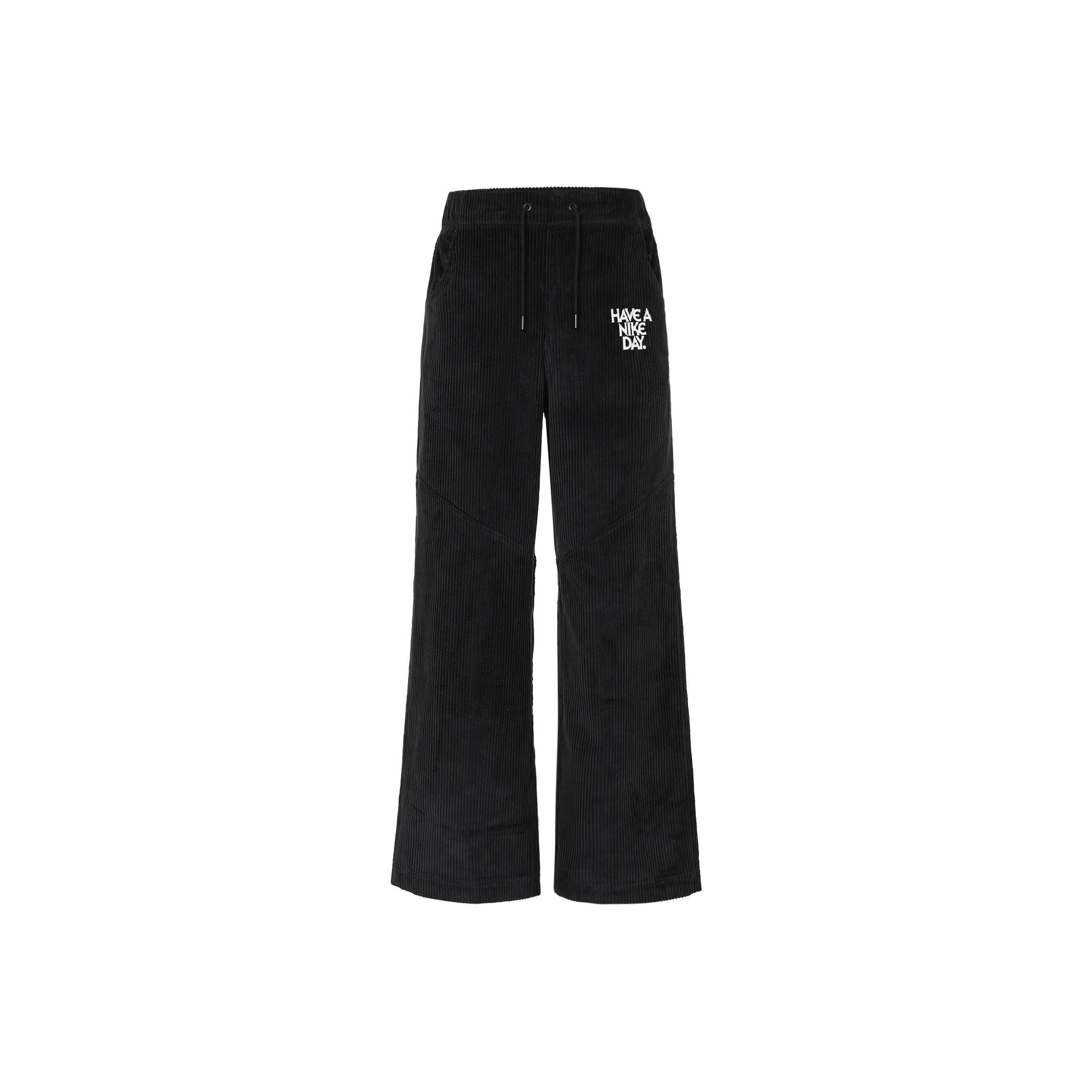 Nike Women'ss Letter Logo Wide Leg Pants Black