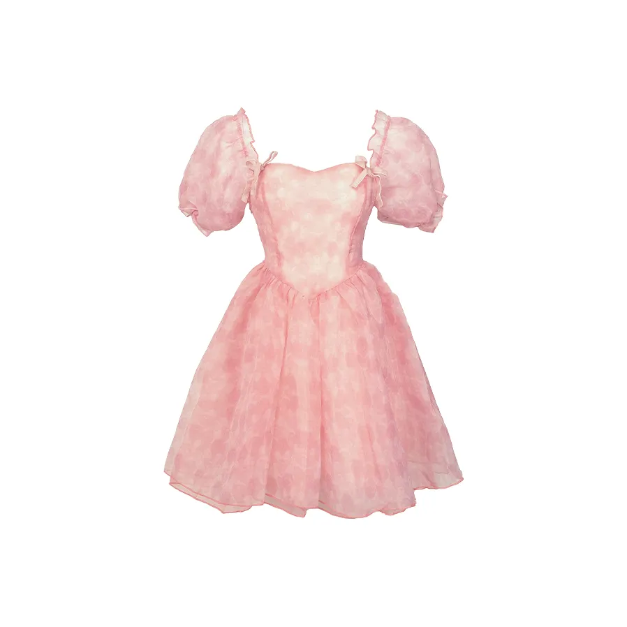 SUNSUNTOWN Short-Sleeved Dresses Women's Pink