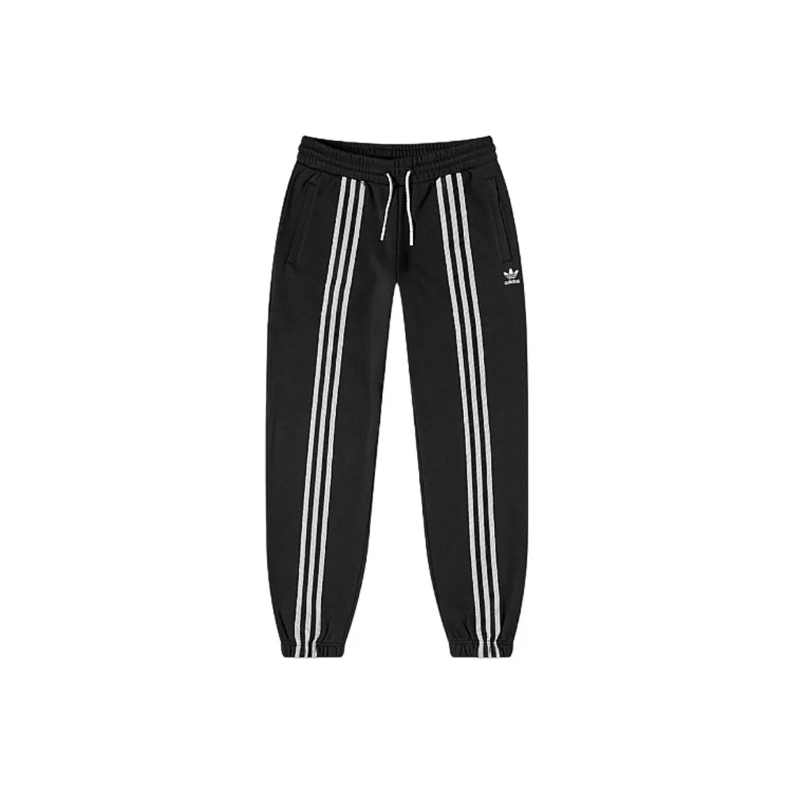 Adidas Originals 3 Stripes Knitted Sweatpants Women's Black