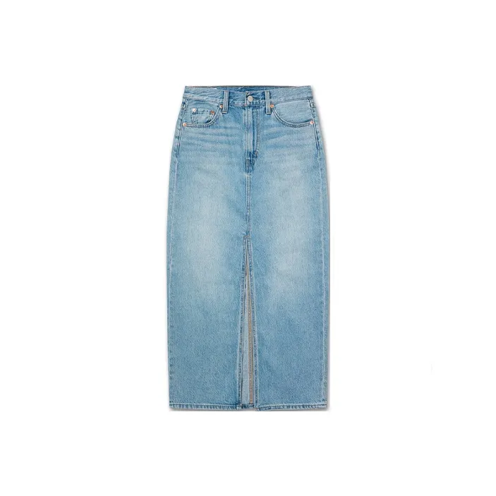 Levis Denim Long Skirts Women's Blue