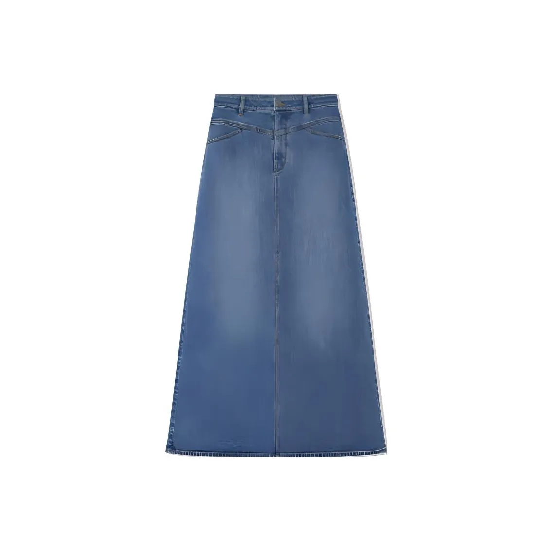 COVERINS Деним Длинная Юбка Женская Синяя