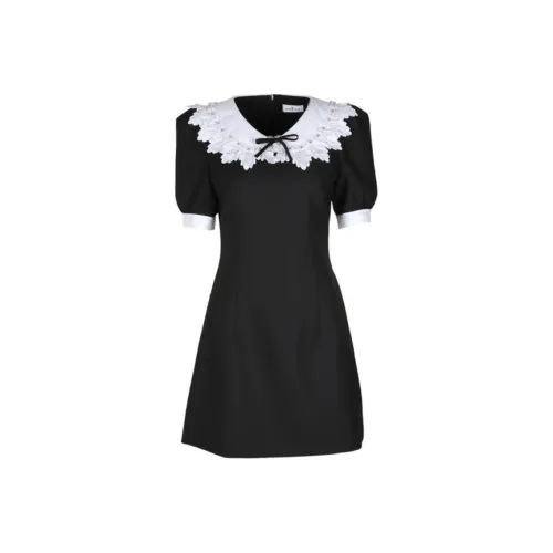 JORYAweekend Black Женские Короткие Платья с Рукавами