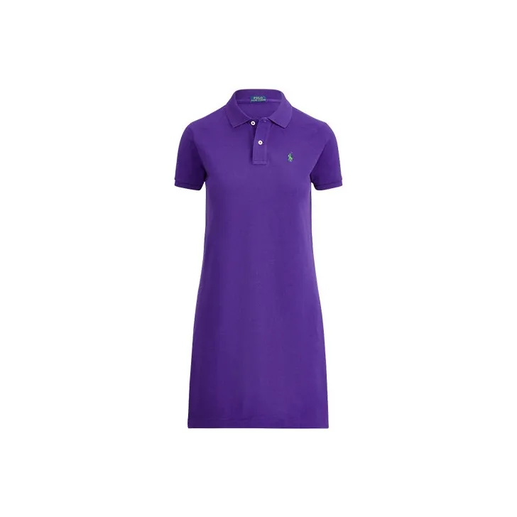 Polo Ralph Lauren SS22 Short Sleeved Dress Women's Purple