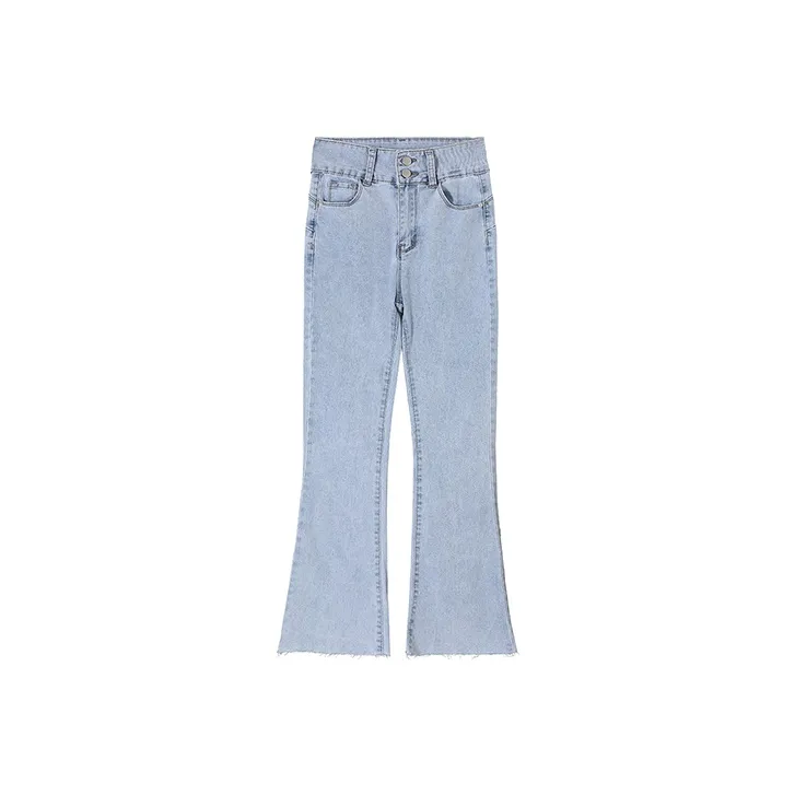 LOKUINTUS Flared Pants Jeans Women's Light Blue