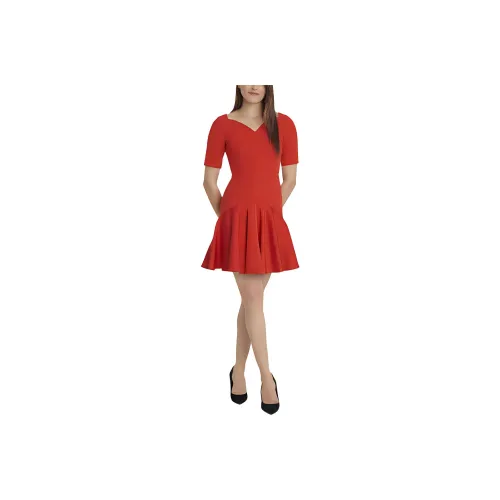 Paule Ka Red Женские Короткие Платья с Рукавами