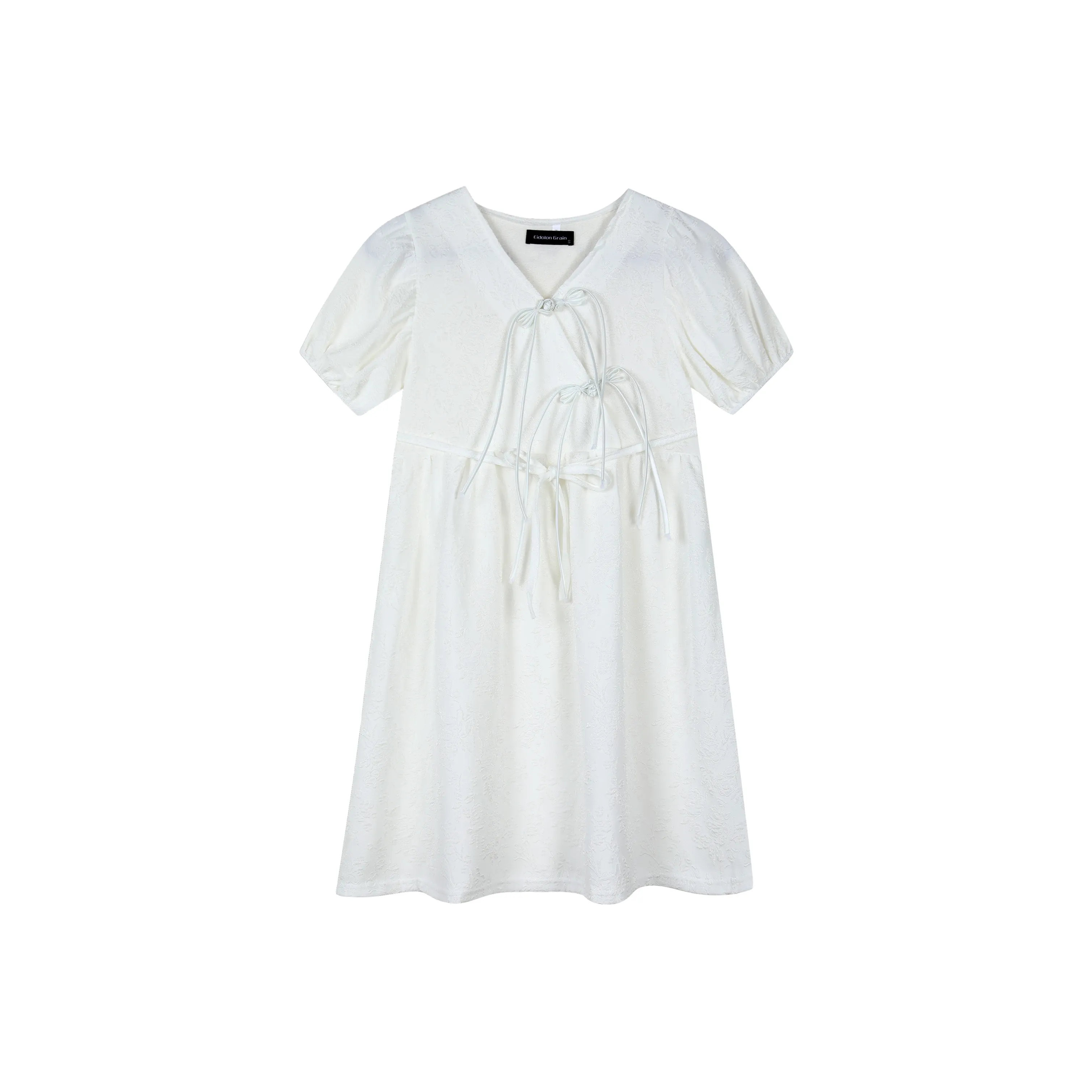 EIDOLON GRAIN Короткий рукав Платье Женское Белое