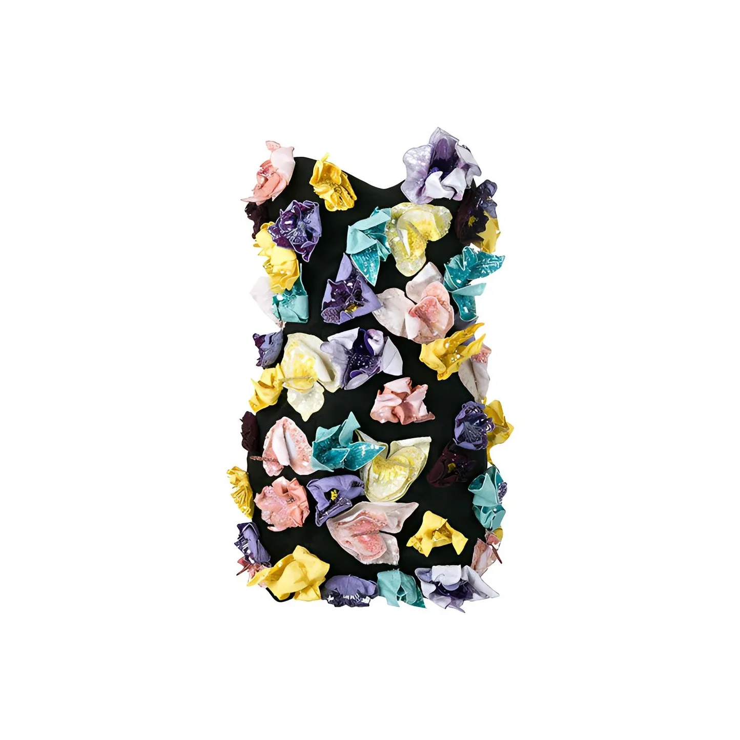 The Attico Strapless Dress Black