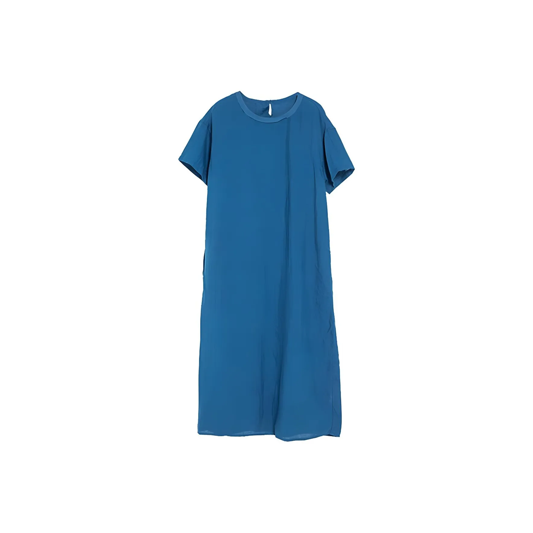 ZIMO Short Sleeved Dresses Women's Peacock Blue