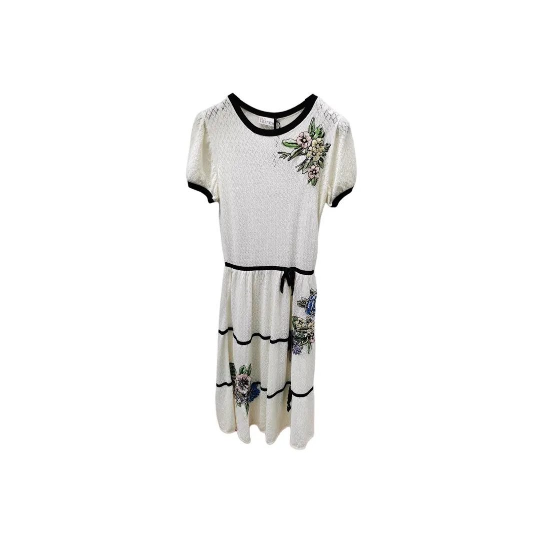 RED VALENTINO Short Sleeved Dress Women's White