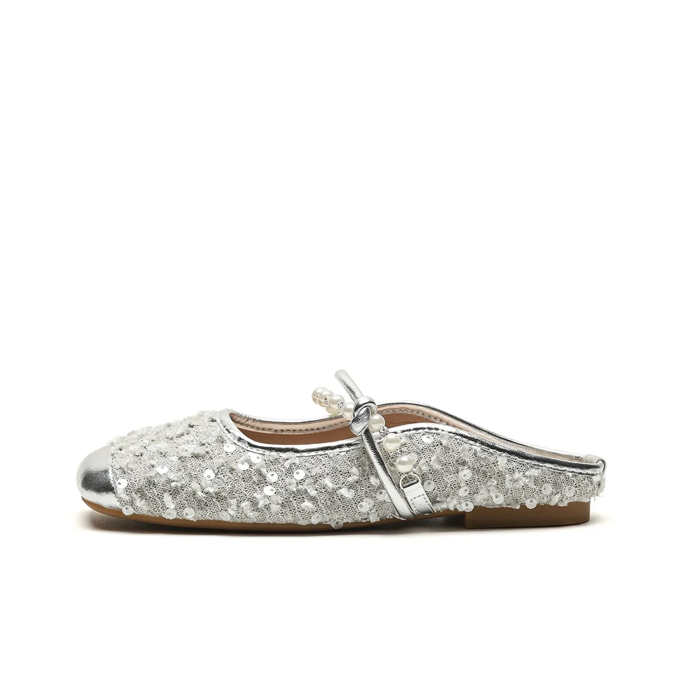 KATHRYN WILSON Rubber Sole Sequins Closed Toe Slippers Women's