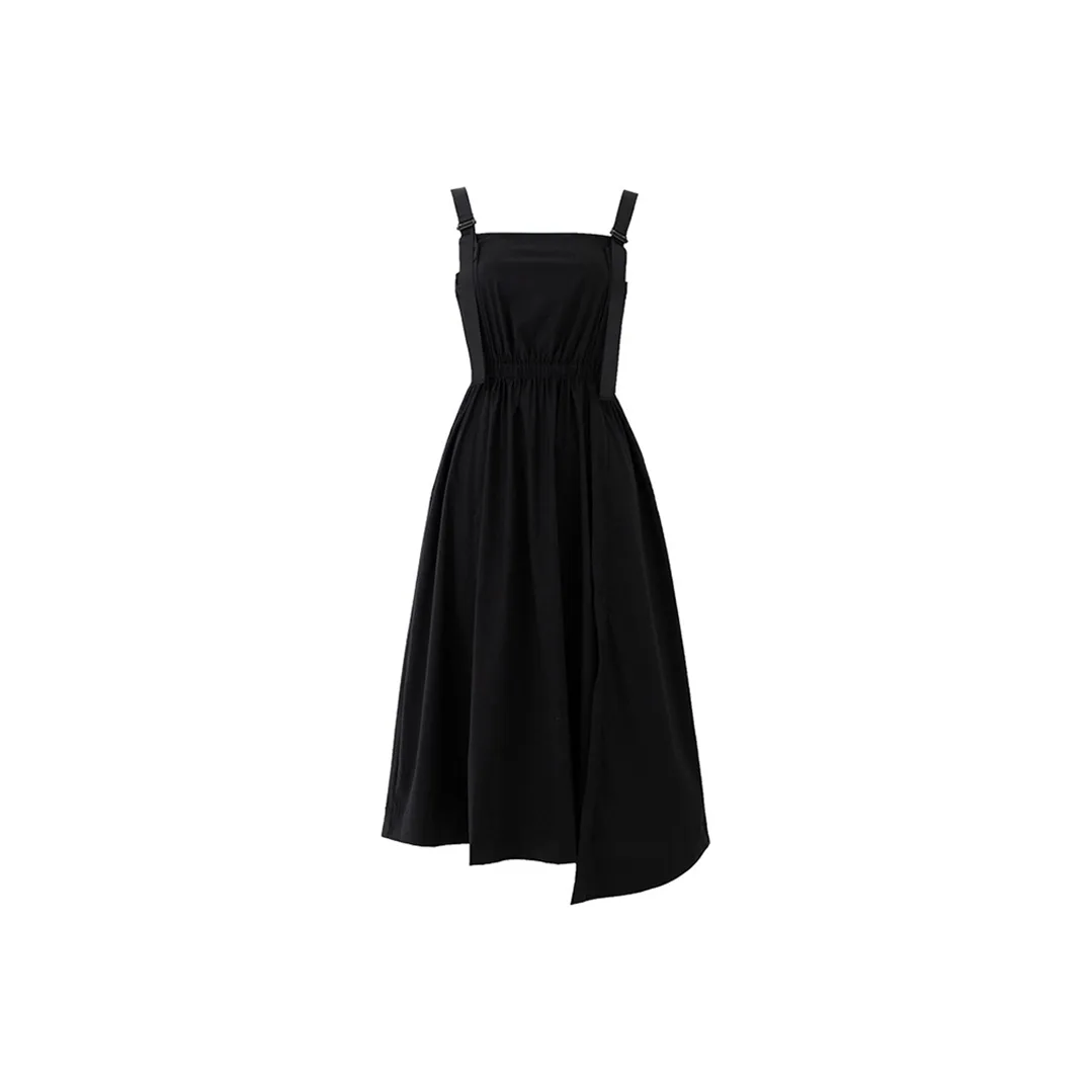 SOON FLOWER Summer Slip Dress Women's Black