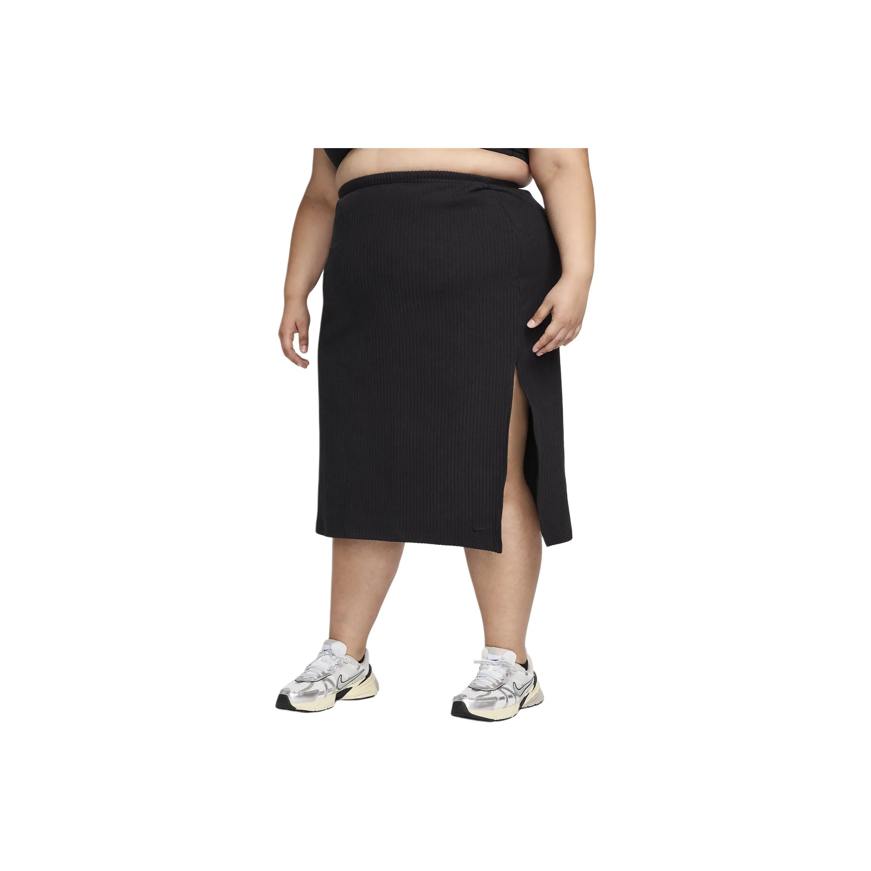 Nike Sportswear Chill Rib Women's Slim Midi Skirt Plus Size