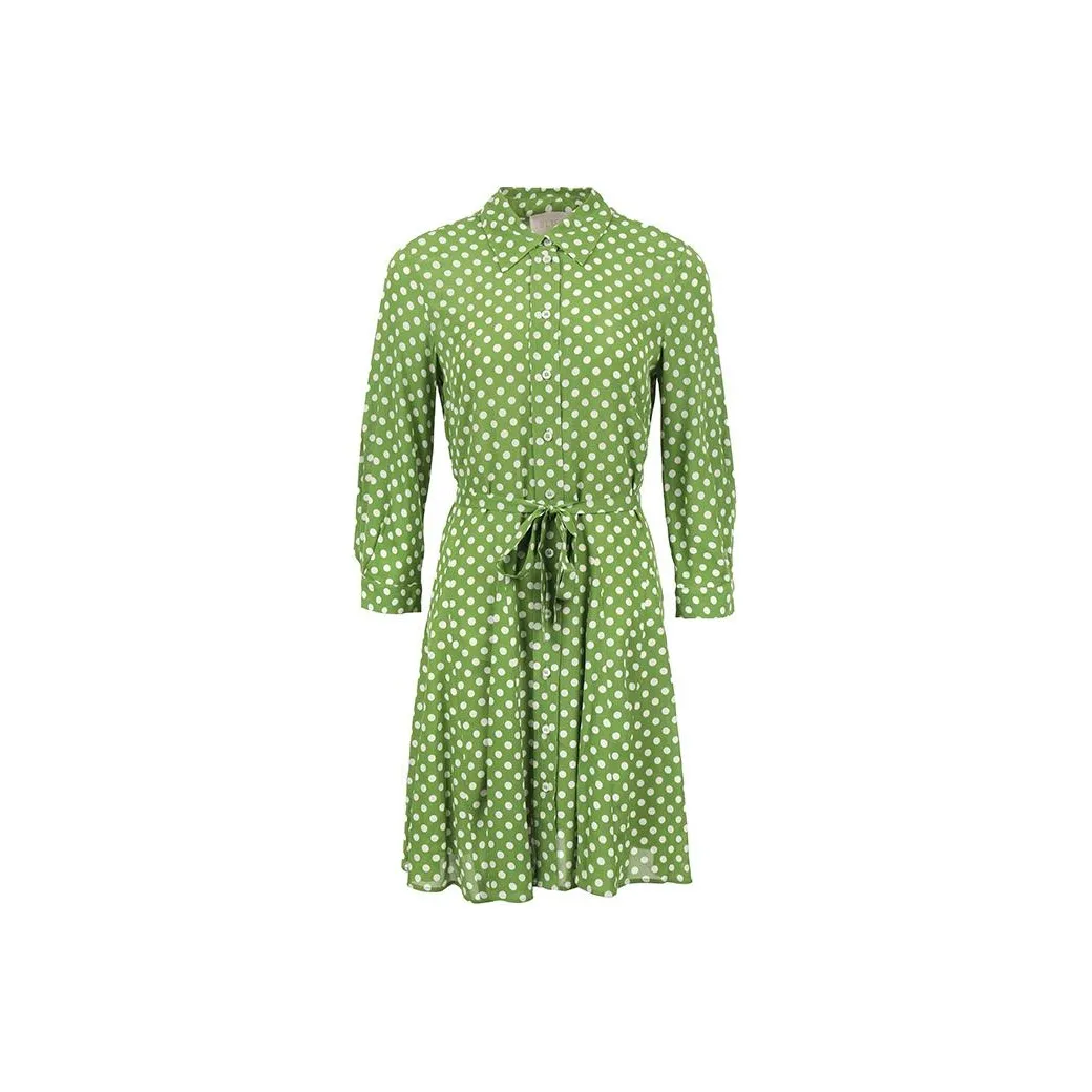 I BLUES SS24 Long Sleeved Dress Women's Green