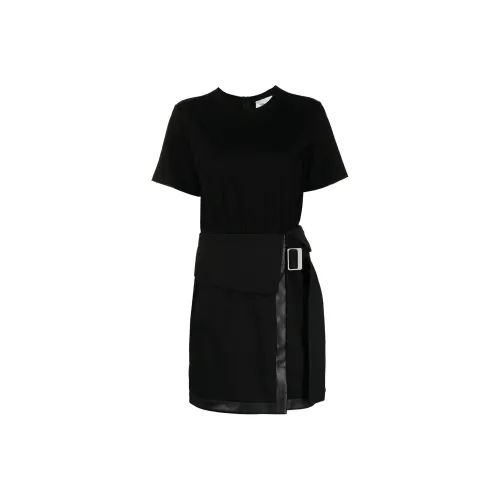 3,1 PHILLIP LIM Black Женские Короткие Платья с Рукавами